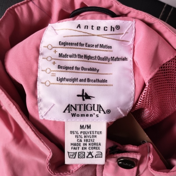 Antigua Antech (NWT w/small flaw) Pink Vest Medium - Picture 5 of 6